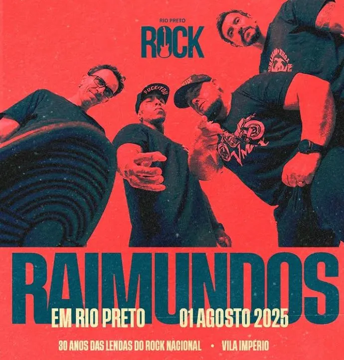 Raimundos celebra 30 anos de carreira com show histórico em São José do Rio Preto