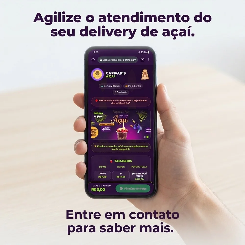 Cardápio Digital para Delivery: Pedidos Prontos no WhatsApp